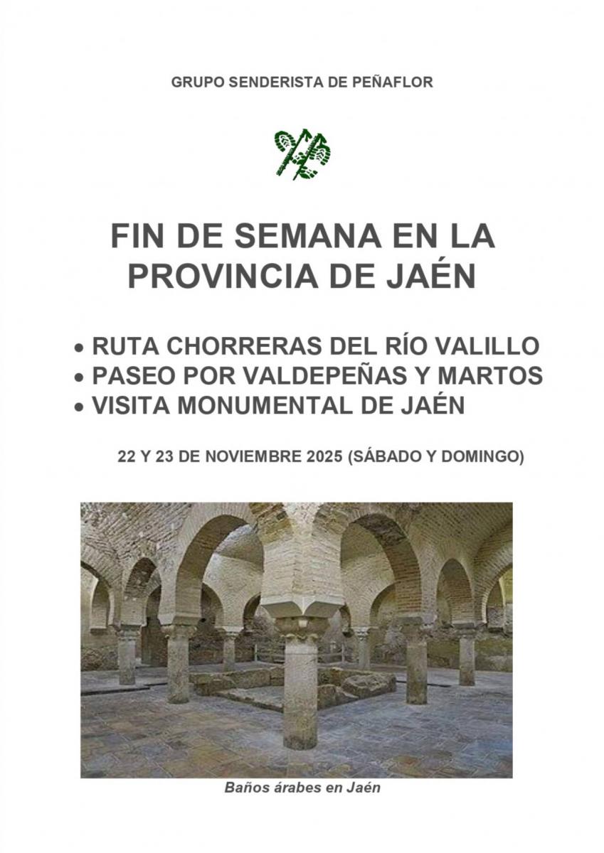 CARTEL FIN DE SEMANA EN JAEN 2025