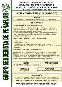 CARTEL SENDERO VILLANUEVA DE CÓRDOBA 2025